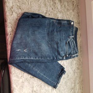 Plus Size Silver Jeans Co. Avery High Rise Dark Marble Wash Skinny Jean - 24W S